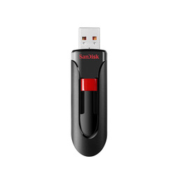 SANDISK - Pen Drive USB 2.0 Cruzer Glide 16GB ECMMD16GC410 Nero/Rosso