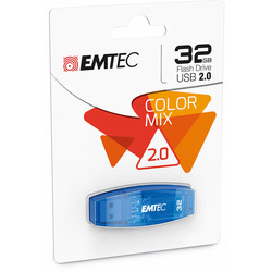 EMTEC - Pen Drive USB 2.0 Color Mix 32GB ECMMD32GC410 Azzurro