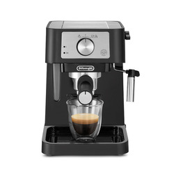 DE LONGHI - Macchina Da Caffè Espresso Manuale Nero Linea Stilosa Cappuccino System   De Longhi EC260BK