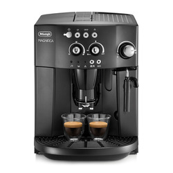 DE LONGHI - Macchina Caffé Super Automatica Erogatore acqua calda finitura Nero Linea Magnifica DeLonghi ESAM4000B