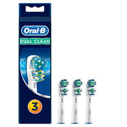 ORAL-B - Confezione da 3 Testine di Ricambio Dual Clean EB4173