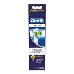 ORAL-B - Confezione da 3 Testine di Ricambio 3D White EB183