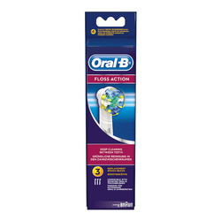 ORAL-B - Confezione da 3 Testine di Ricambio Floss Action EB253