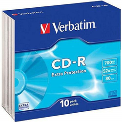 VERBATIM - Supporto CD-R Extraprotection 700MB 10pz 52x 80 minuti 43415