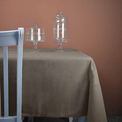 PASSIONE CASA - Tovaglia Rettangolare da Tavola 145 x 240 Cm in Tessuto Marrone Linea Merlene Passione Casa 712159MA