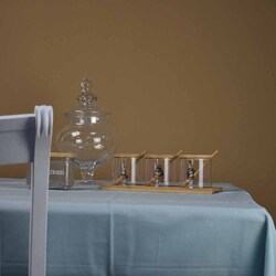 PASSIONE CASA - Tovaglia Rettangolare da Tavola 145 x 180 Cm in Tessuto Celeste Chiaro Linea Merlene Passione Casa 712142CE