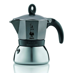 BIALETTI - Moka Induction 6 Tazze in Alluminio Nero 4813