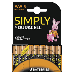 DURACELL - DURACELL SIMPLY MINISTILO AAA  8PZ