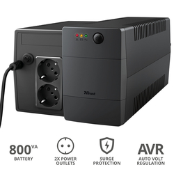 TRUST - PAXXON 800VA UPS 2 OUTLETS