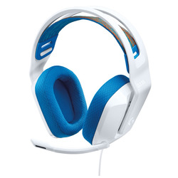 LOGITECH - Cuffie Gaming Bianco e Azzurro con cavo G335 981001018
