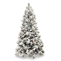 MERCURY SRL - Albero di Natale innevato h 210 Cm linea Chamonix 76090