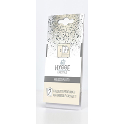GEA PRO - Set 2 Bustine fragranza Fresco Pulito per armadio e cassetti Linea Hygge GeaPRO 80768