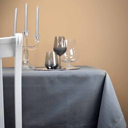 MERCURY SRL - Tovaglia Rettangolare da Tavola 140 x 240 Cm in Cotone Grigio Scuro Mercury 01036/GRIGIOSCU