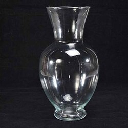 MERCURY SRL - Vaso decorativo in Vetro Trasparente D 15 Cm H 37 Cm 48235