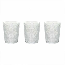 TOGNANA PORCELLANE - Set 3 Bicchieri Vetro Trasparente Decorato N3585N2TRAS