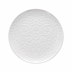 TOGNANA PORCELLANE - Piatto Portata In Porcellana Bianco Decorato Da Eleganti Rilievi, 30 Cm, Linea Copenaghen OE020305697