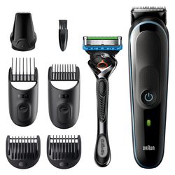 BRAUN - Regolabarba MGK5355  Ricaricabile Nero