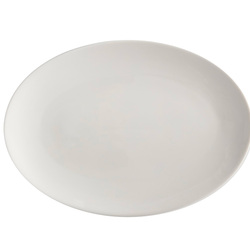 MAXWELL & WILLIAMS - Piatto Ovale 35 x 25 Cm in Porcellana Bianco Linea White Basics AX0395