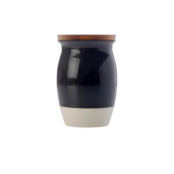 MAXWELL & WILLIAMS - Barattolo 1L in Porcellana Nero Linea Tint Charcoal VC2911