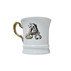 LIVELLARA - Tazza Mug Letter Gold A in Porcellana Livellara A085111GA
