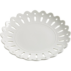 MAXWELL & WILLIAMS - Vassoio Tondo 23 Cm in Porcellana Bianco Linea Lille AY0044